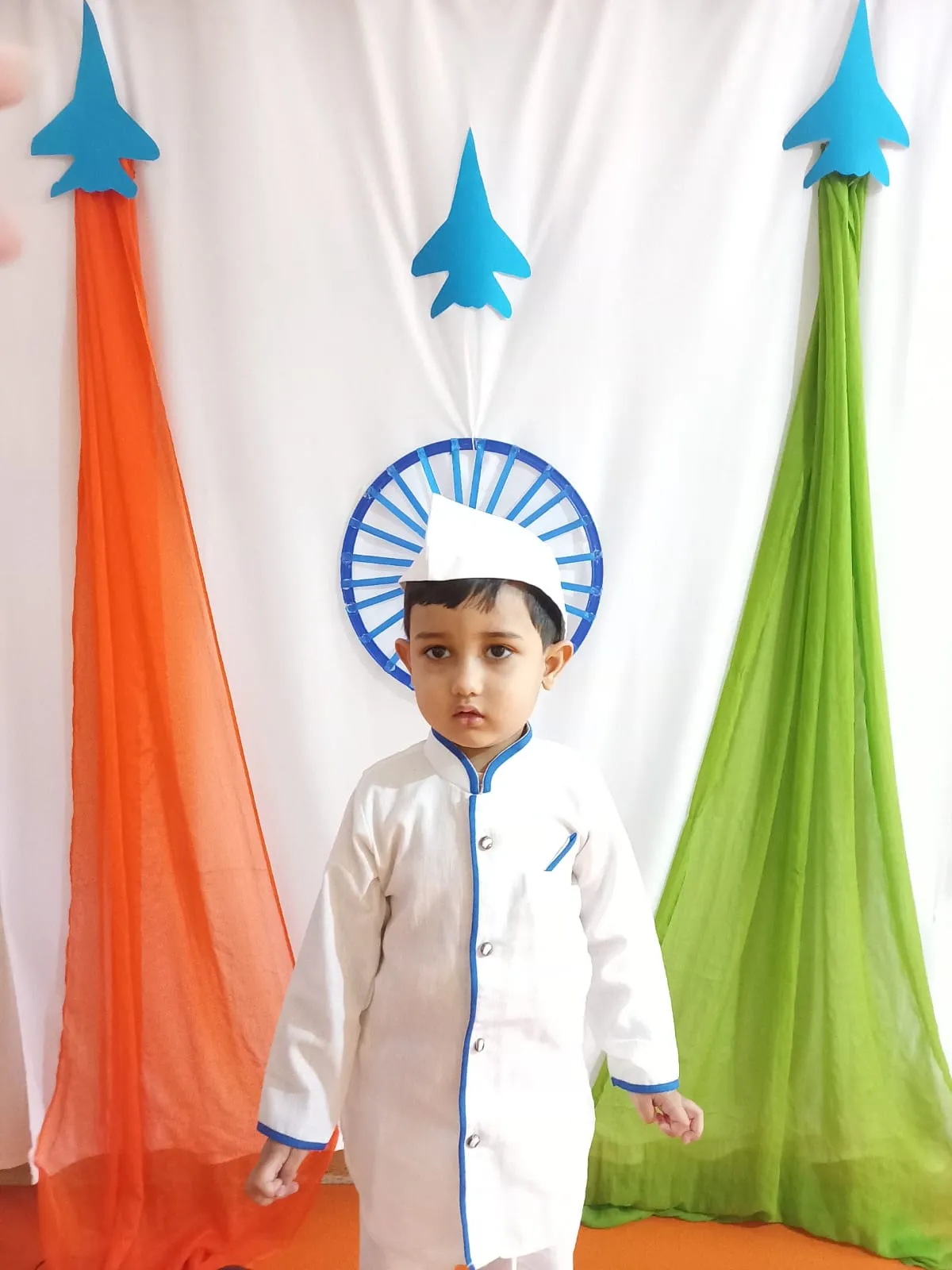 Child dressed as Nehru